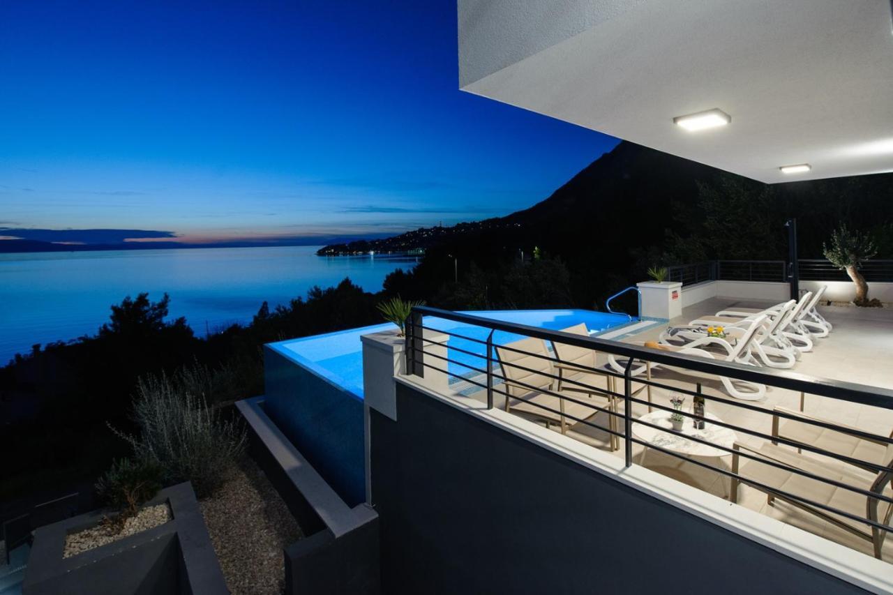 Villa Leona A Luxury Villa Near Makarska, Heated Pool Živogošće 객실 사진